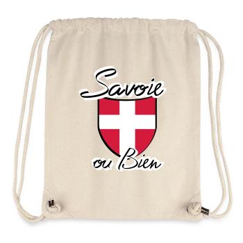 ecusson savoie - Sac à cordon recyclé Stanley/Stella - blanc naturel - Devant