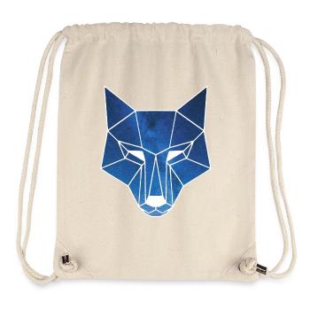 Weißer Wolf und Sternenhimmel - Stanley/Stella recycelter Gym Bag - Naturweiß - Vorne