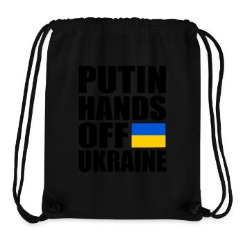 Putin hands off ukraine - Stanley/Stella recycelter Gym Bag - Schwarz - Vorne
