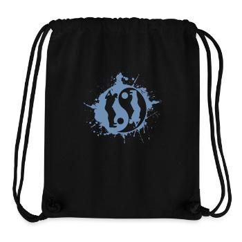Golf Golfer Golfing Yin Yan Japanese Symbol - Stanley/Stella Recycled Gym Bag - black - Front