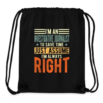 Investigative journalist - Stanley/Stella Recycled Gym Bag - black - Front