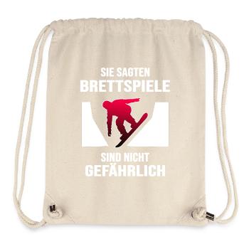 Snowboard Snowboarder Snowboard-Brett freestyle - Stanley/Stella recycelter Gym Bag - Naturweiß - Vorne
