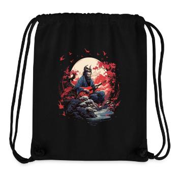 Guitar Oni - Stanley/Stella recycelter Gym Bag - Schwarz - Vorne