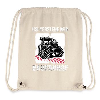 traktor bauer landwirt bauernhof traktorfahrer - Stanley/Stella recycelter Gym Bag - Naturweiß - Vorne