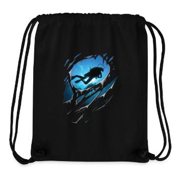 Zerrissen Tauchen Geschenk Risse - Stanley/Stella recycelter Gym Bag - Schwarz - Vorne