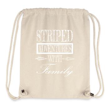 Funny Quote Blended Families Cool Quality Time - Stanley/Stella Recycled Gym Bag - natural - Front