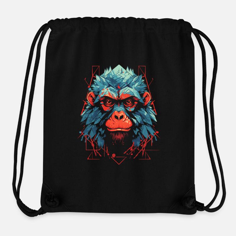 Kultiger Gorilla 🦍 - Stanley/Stella recycelter Gym Bag - Schwarz