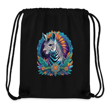 Zebra Spirituelles Traumfänger Mandala Design - Stanley/Stella recycelter Gym Bag - Schwarz - Vorne