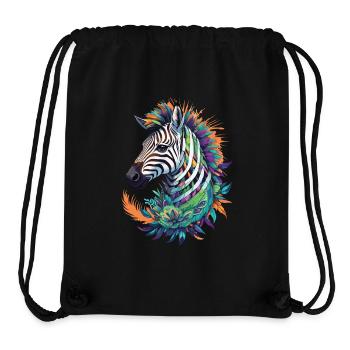 Zebra Spirituelles Mandala Traumfänger Design - Stanley/Stella recycelter Gym Bag - Schwarz - Vorne