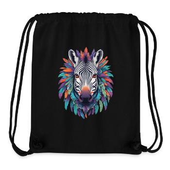 Zebra Mandala Design In Bohemian Style - Stanley/Stella recycelter Gym Bag - Schwarz - Vorne