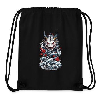 Seeungeheuer Japanischer Dämon Yokai Style - Stanley/Stella recycelter Gym Bag - Schwarz - Vorne