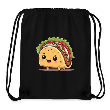 Kawaii Taco Cinco De Mayo Lustiges Design - Stanley/Stella recycelter Gym Bag - Schwarz - Vorne