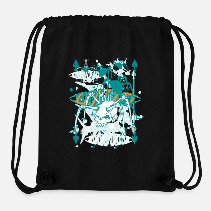 spiderworld - Stanley/Stella recycelter Gym Bag - Schwarz