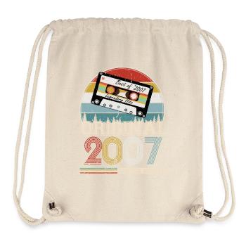 Jahrgang 2007 17 Jahre Jubiläumsgeschenk - Stanley/Stella recycelter Gym Bag - Naturweiß - Vorne