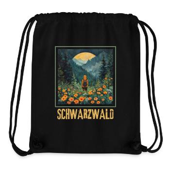 Black Forest Trekking Hiking - Stanley/Stella Recycled Gym Bag - black - Front