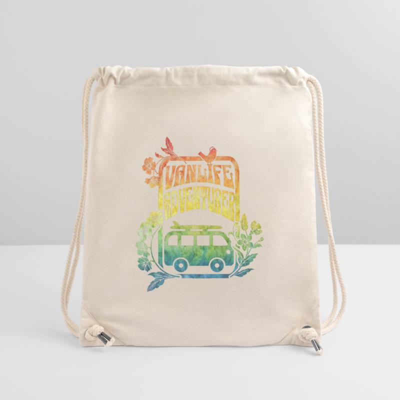 Vanlife - Regenbogenfarbene Blumen Stanley/Stella recycelter Gym Bag
