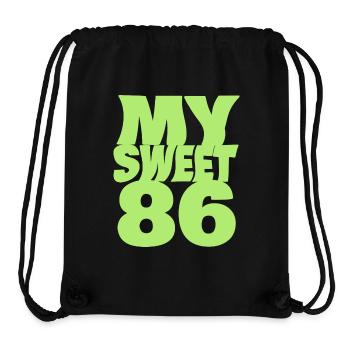 Sweet 86 - Stanley/Stella Recycled Gym Bag - black - Front