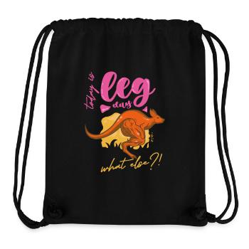 Gym - Leg day - Stanley/Stella recycelter Gym Bag - Schwarz - Vorne
