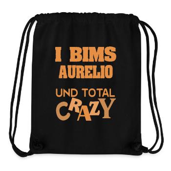 Vorname Aurelio - Stanley/Stella recycelter Gym Bag - Schwarz - Vorne