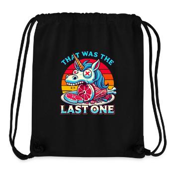 Creepy unicorn lover lust for macabre - Stanley/Stella Recycled Gym Bag - black - Front