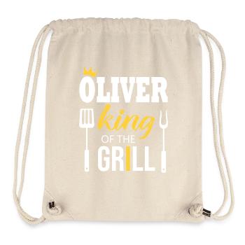 Oliver, König des Grills - Stanley/Stella recycelter Gym Bag - Naturweiß - Vorne