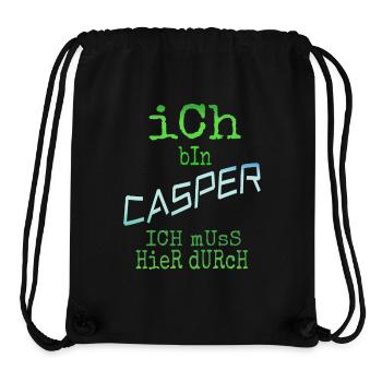 Casper as Casper - Stanley/Stella Recycled Gym Bag - black - Front