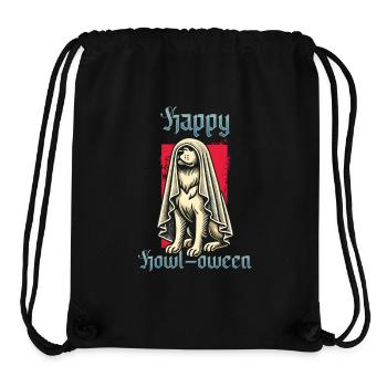 Happy Howl-oween Funny Dogs Halloween Saying - Stanley/Stella Recycled Gym Bag - black - Front