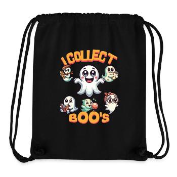 I Collect Boos Lustiger Gespenster Sammler Vintage - Stanley/Stella recycelter Gym Bag - Schwarz - Vorne