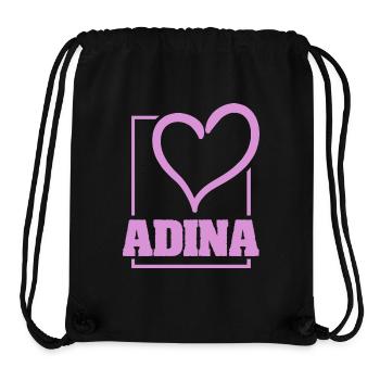 Bachelorette Adina - Stanley/Stella recycelter Gym Bag - Schwarz - Vorne