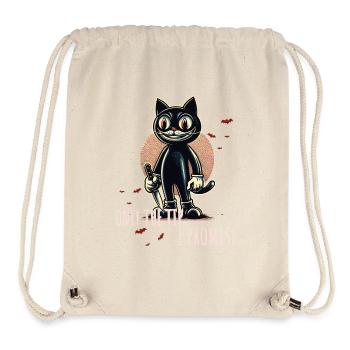Funny Cat Saying only The Tip Psycho Cat - Stanley/Stella Recycled Gym Bag - natural - Front