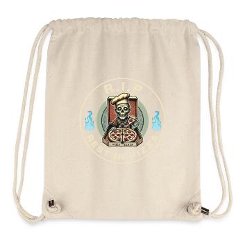 Rest In Pizza Lustiger Pizzaliebhaber Spruch - Stanley/Stella recycelter Gym Bag - Naturweiß - Vorne