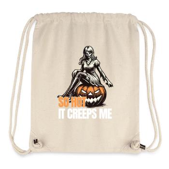 tellement chaud que ça me fait peur Lustiger Halloween Spruch - Sac à cordon recyclé Stanley/Stella - blanc naturel - Devant