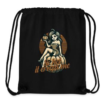 tellement chaud que ça me fait peur Lustiger Halloween Spruch - Sac à cordon recyclé Stanley/Stella - noir - Devant