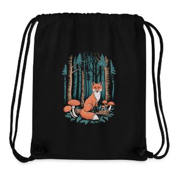 Fuchs Im Wald Cottagecore Szene - Stanley/Stella recycelter Gym Bag - Schwarz - Vorne