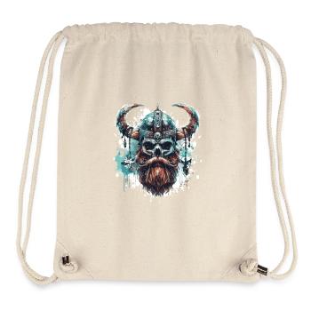 Viking Skull - Stanley/Stella Recycled Gym Bag - natural - Front
