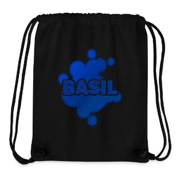 Vorname Basil - Stanley/Stella recycelter Gym Bag - Schwarz - Vorne