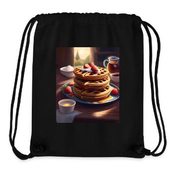 Breakfast pancakes - Stanley/Stella Recycled Gym Bag - black - Front