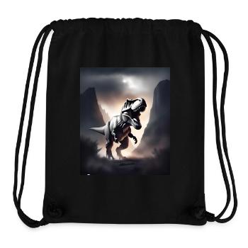 Awesome tyrannosaurus rex dinosaur - Stanley/Stella Recycled Gym Bag - black - Front