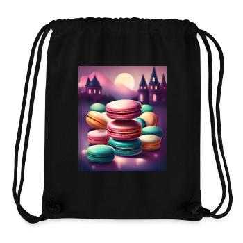 Awesome meringue macaroons - Stanley/Stella Recycled Gym Bag - black - Front