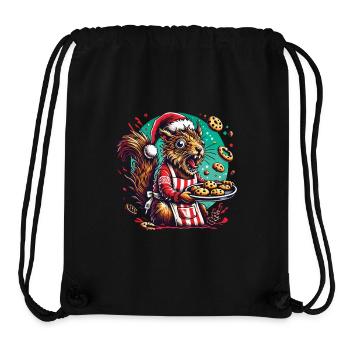 Weihnachtsstress Lustiges Mama Eichhörnchen - Stanley/Stella recycelter Gym Bag - Schwarz - Vorne