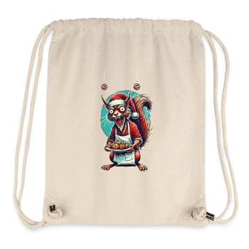 Weihnachtsstress Lustiges Mama Eichhörnchen - Stanley/Stella recycelter Gym Bag - Naturweiß - Vorne