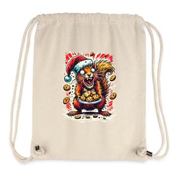 Weihnachtsstress Lustig Mama Eichhörnchen - Stanley/Stella recycelter Gym Bag - Naturweiß - Vorne