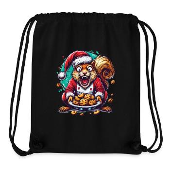 Weihnachtsstress Lustig Mama Eichhörnchen Humor - Stanley/Stella recycelter Gym Bag - Schwarz - Vorne