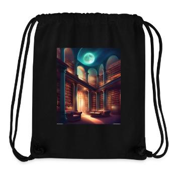 Fantasy-Bibliothek - Stanley/Stella recycelter Gym Bag - Schwarz - Vorne
