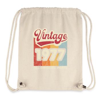 Millésime 1977 - Sac à cordon recyclé Stanley/Stella - blanc naturel - Devant