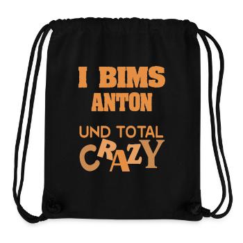 Vorname Anton - Stanley/Stella recycelter Gym Bag - Schwarz - Vorne