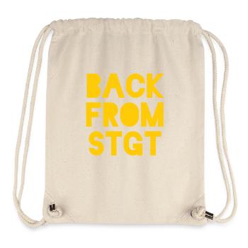 Back from Stuttgart T-Shirt - Stanley/Stella Recycled Gym Bag - natural - Front