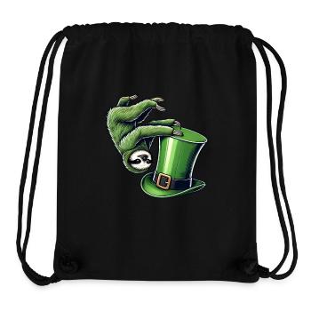 St. Patricks Faultier Kleeblatt Handstand - Stanley/Stella recycelter Gym Bag - Schwarz - Vorne