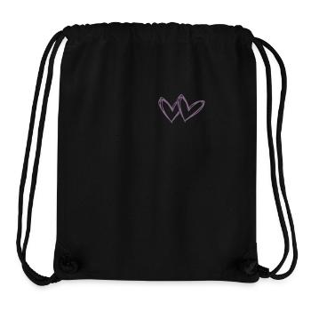 Herz Liebe Valentinstag Freundschaft Zweisamkeit - Stanley/Stella recycelter Gym Bag - Schwarz - Vorne