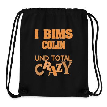 Colin als Vorname - Stanley/Stella recycelter Gym Bag - Schwarz - Vorne